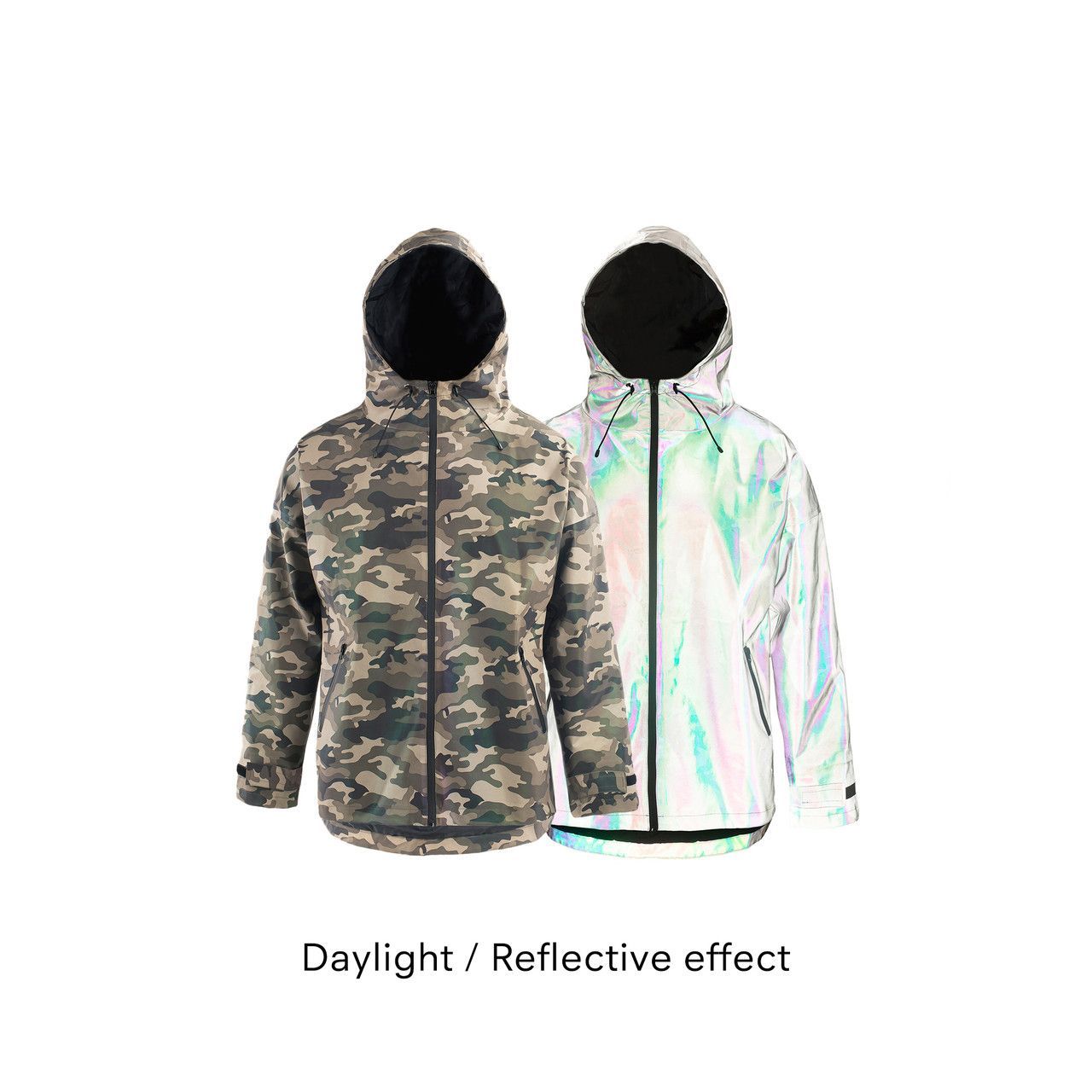 Reflekterande Regnjacka till husse, camo - L-XL