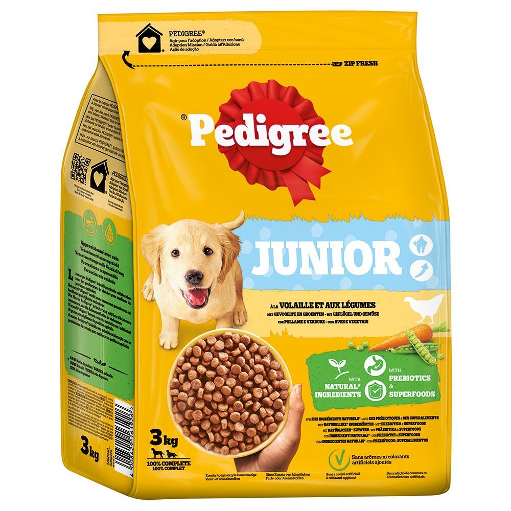 Pedigree Junior Poultry & Vegetables - 3 kg