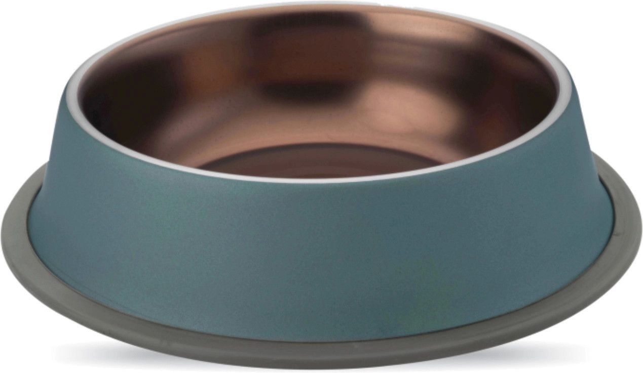 Zaara Mat-/Vattenskålar - Medium Blue/Copper