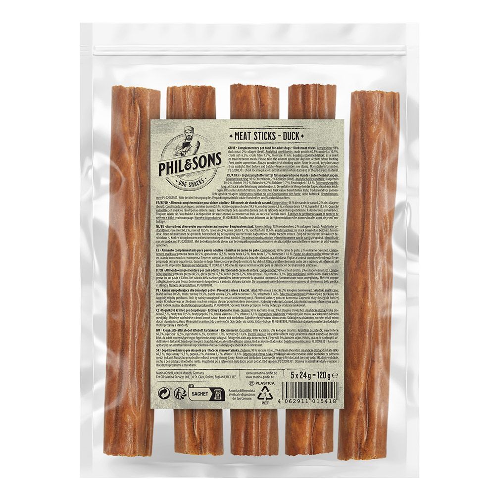 Phil & Sons ankköttsstänger - 3 x 5 st