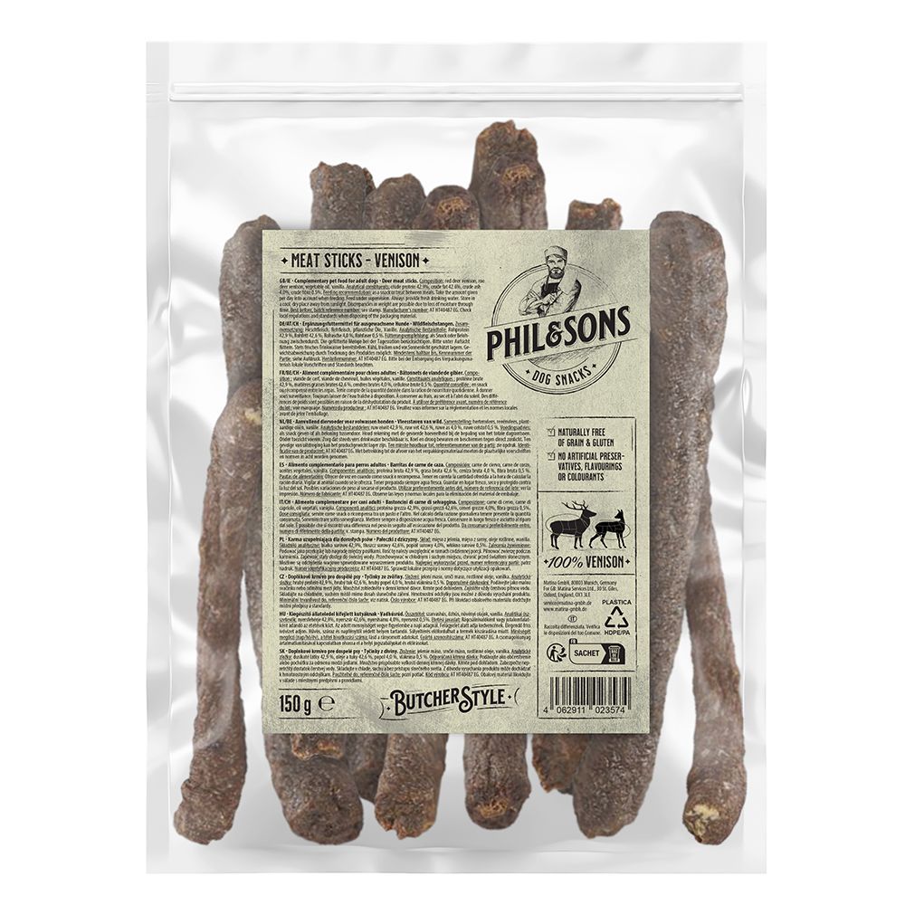 Phil & Sons viltköttspinnar - 150 g