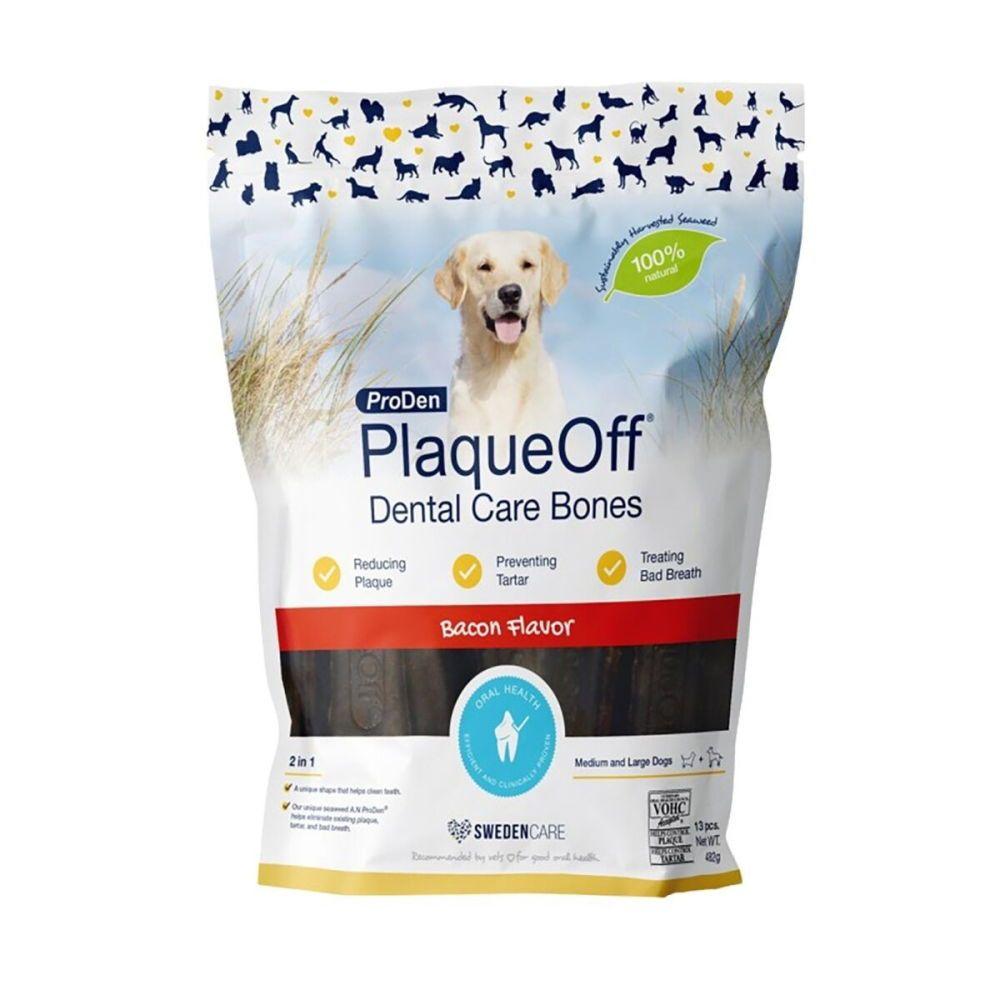 PlaqueOff Dental Care Bones Bacon (Bacon)