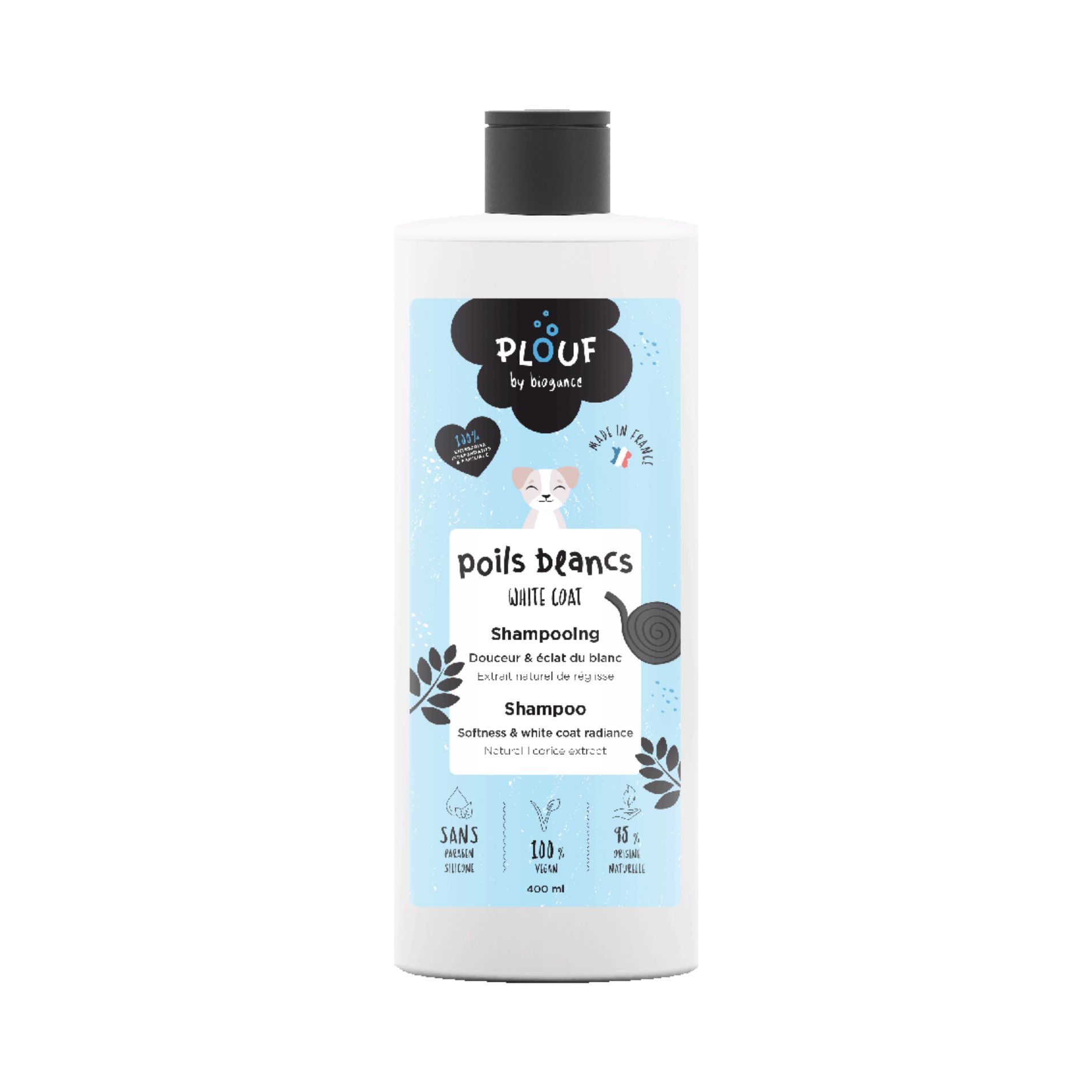 Plouf Schampo Vit Päls - 400 ml