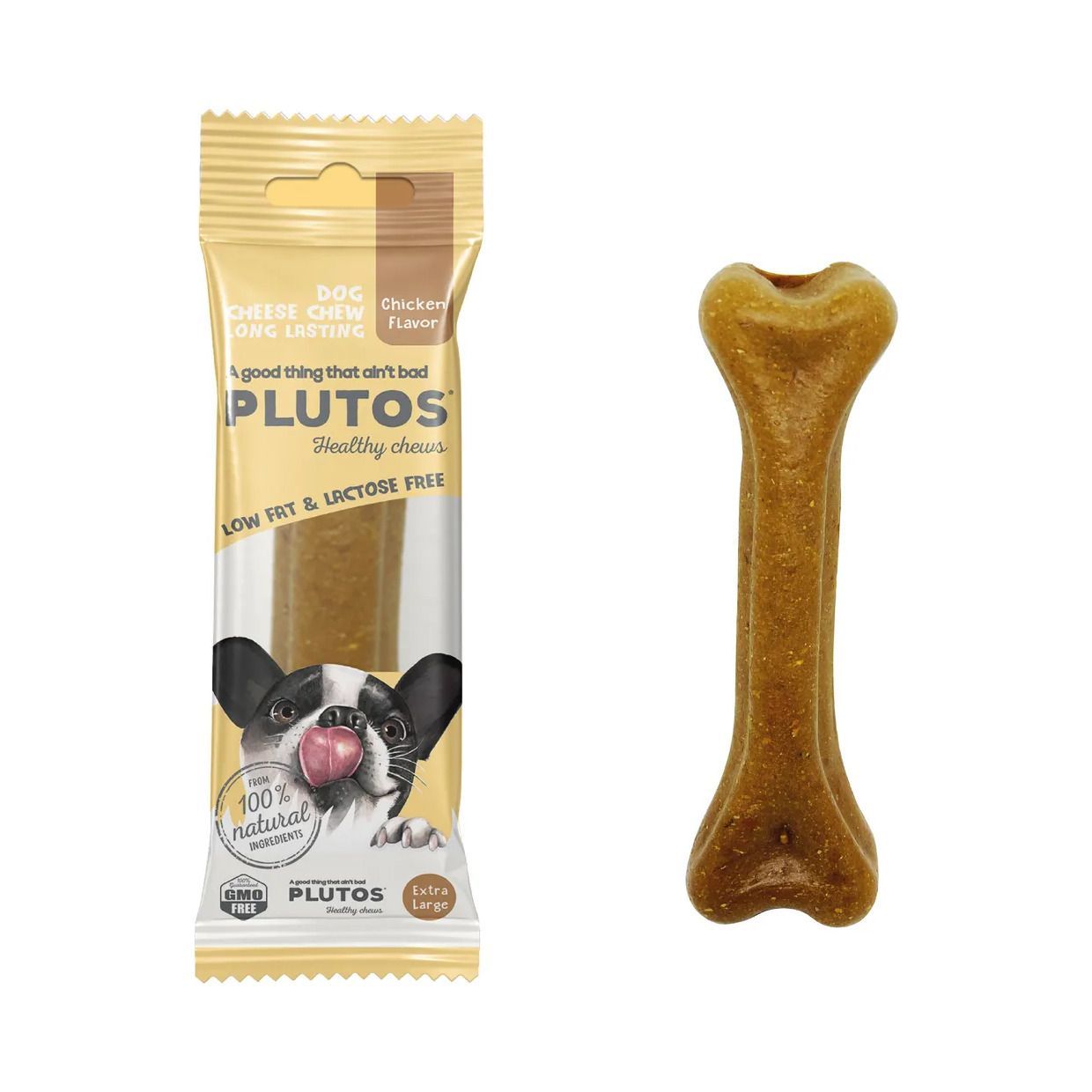 Plutos Hundtugg Ost & Kyckling - X-large