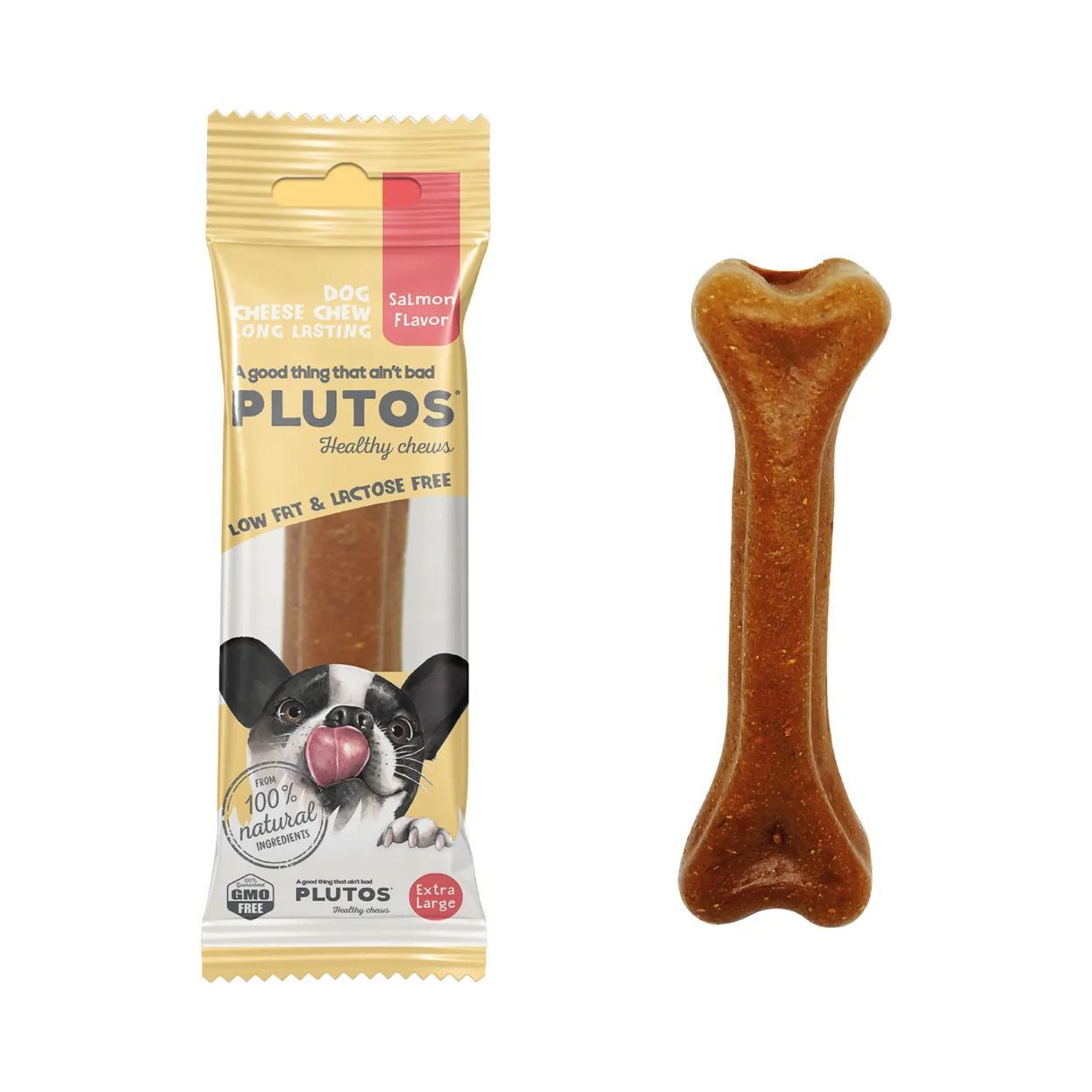 Plutos Hundtugg Ost & Lax - Small