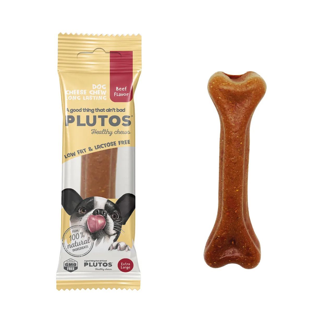Plutos Hundtugg Ost & Nötkött - X-large