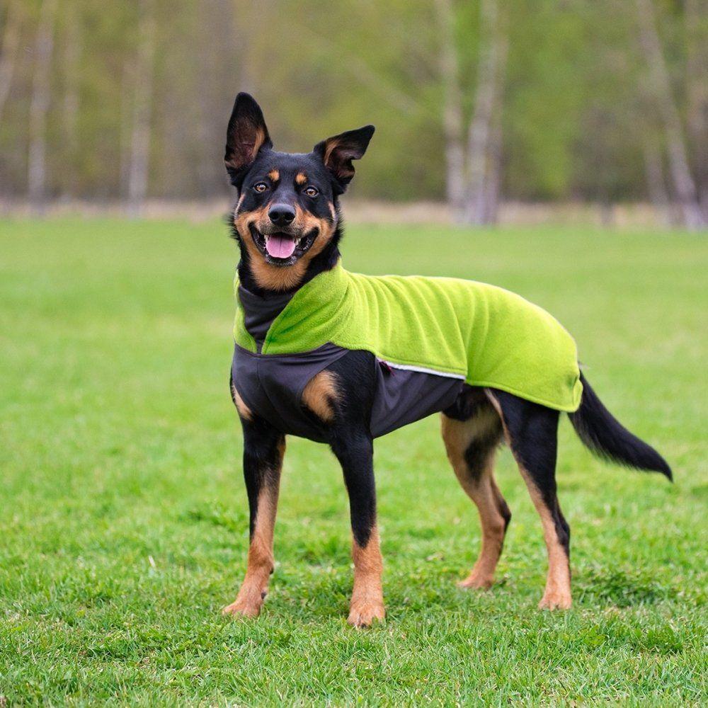 Pomppa Jumppa Fleecetäcke Hund Grön (48 cm)