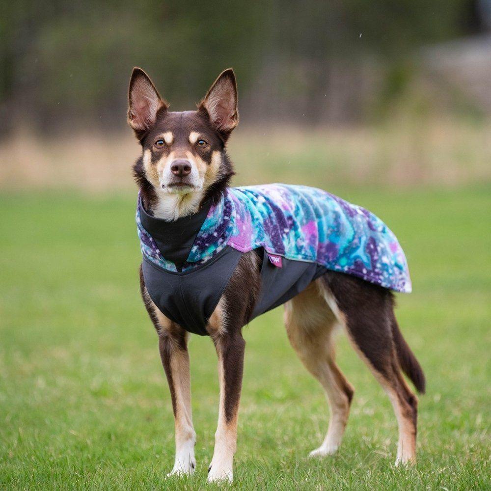 Pomppa Jumppa Fleecetäcke Hund Lila & Blå (34 cm)