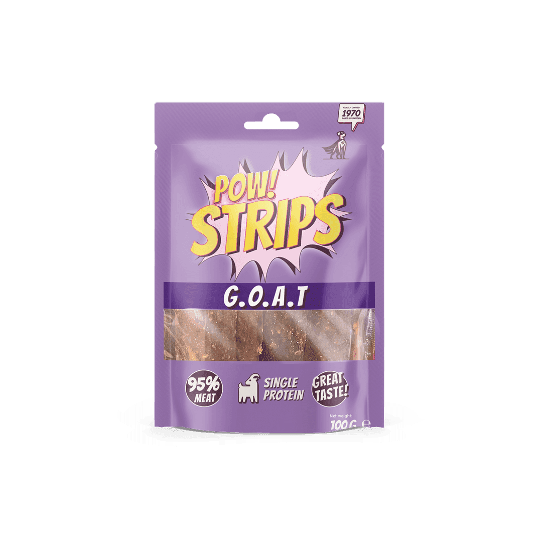 Hundgodis Strips G.O.A.T - 100 g