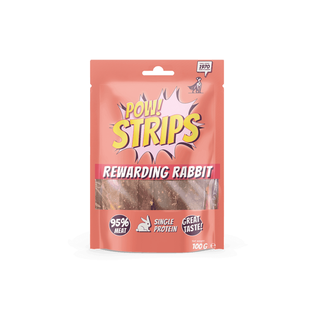 Hundgodis Strips Rewarding Rabbit - 100 g
