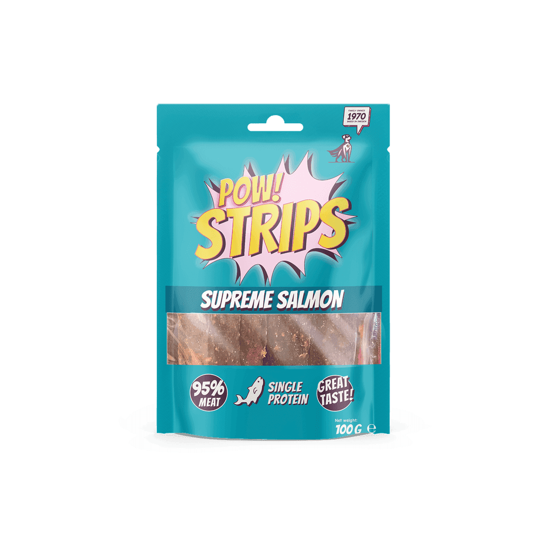 Hundgodis Strips Supreme Salmon - 100 g