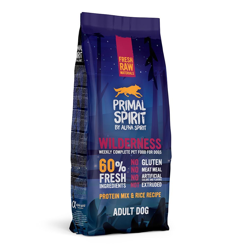 Primal Spirit 60% Wilderness Hundfoder - 12 kg