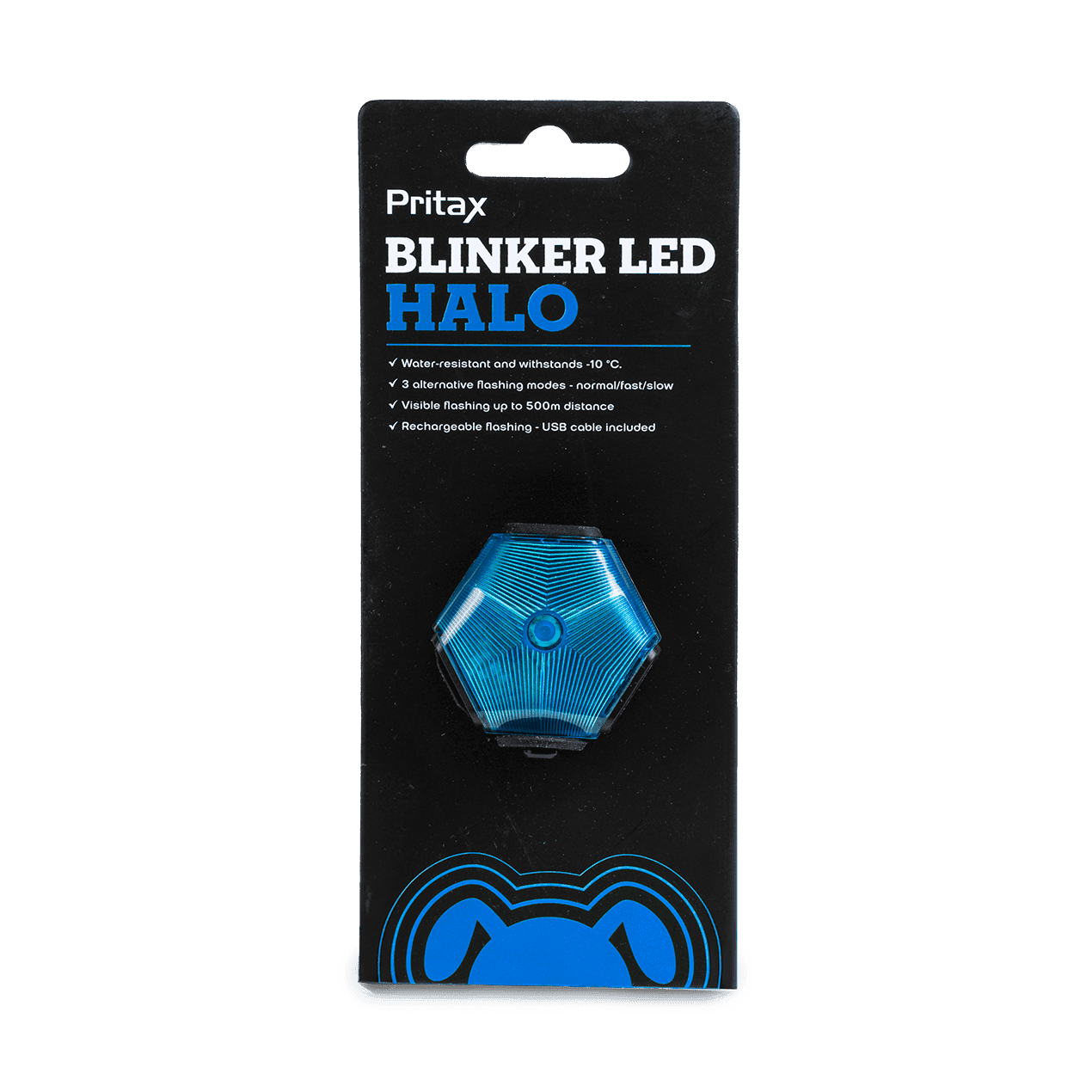 Blinker LED Halo, 5cm, Blå