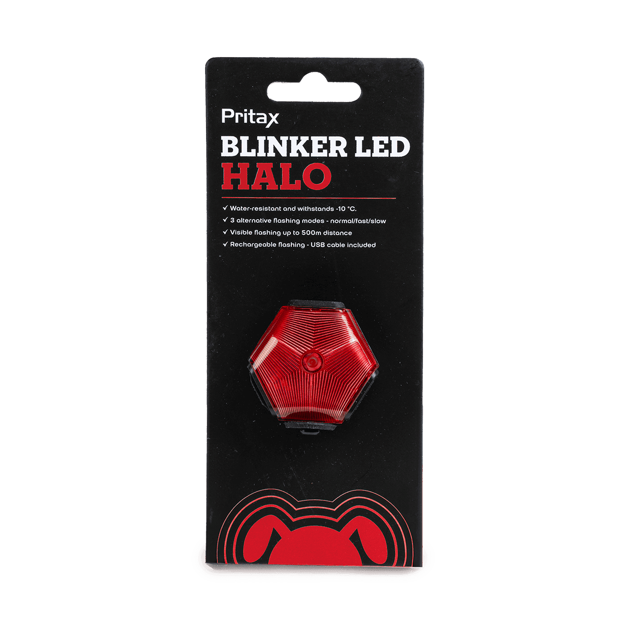 Blinker LED Halo, 5cm, Röd