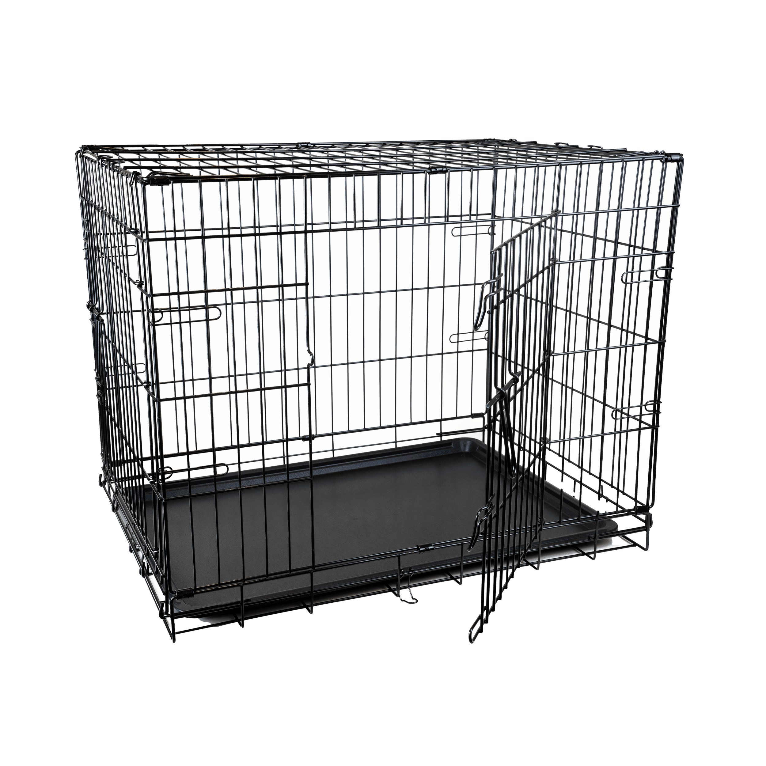 Stålbur Fido, M/L, 87x58x67cm, Svart