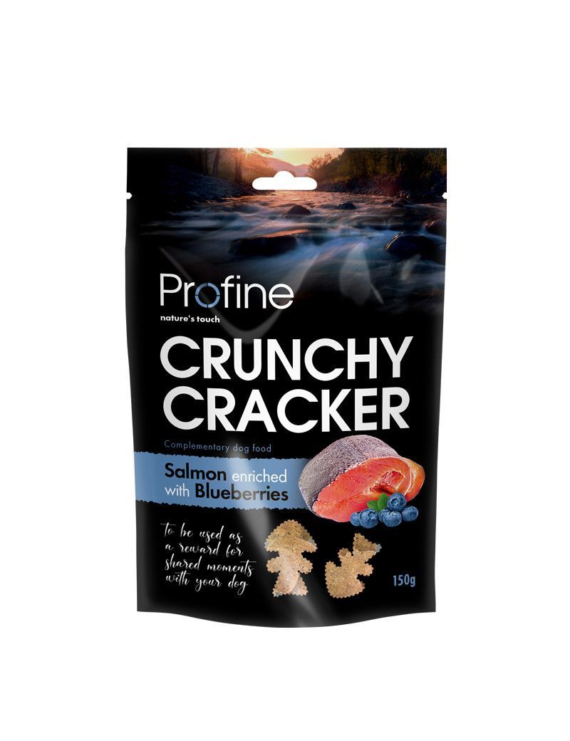 Hundgodis Crunchy Lax & Blåbär - 150 g