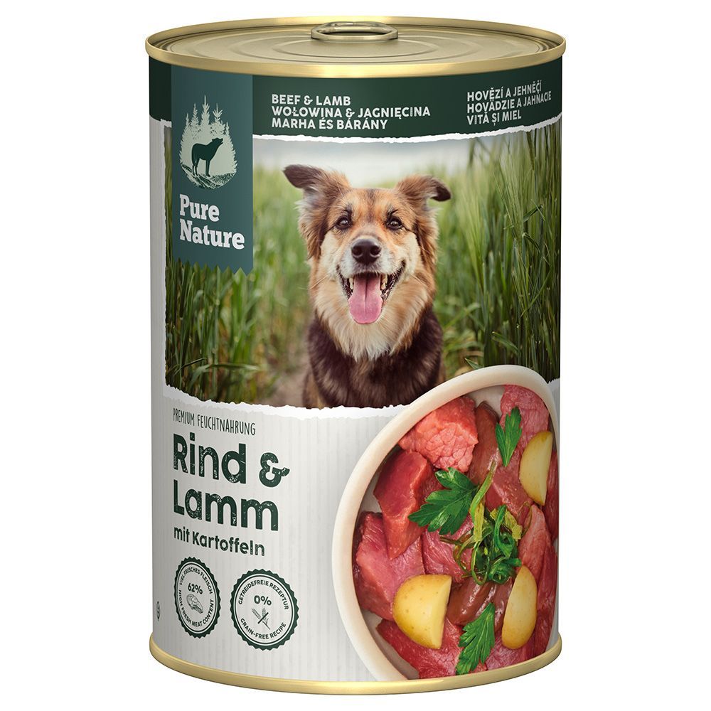 Pure Nature Adult 6 x 400 g - Nötkött & lamm