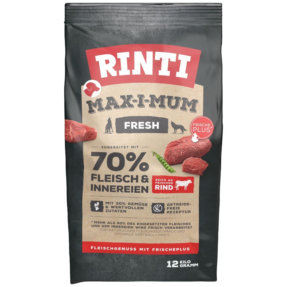 RINTI Max-i-mum Nötkött - 12 kg