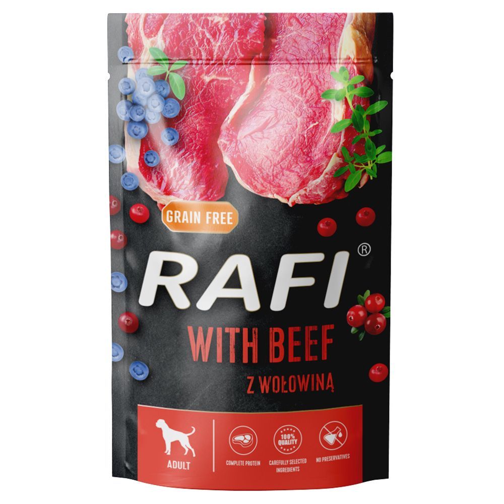 Ekonomipack: Rafi Dog 20 x 500 g - Nötkött