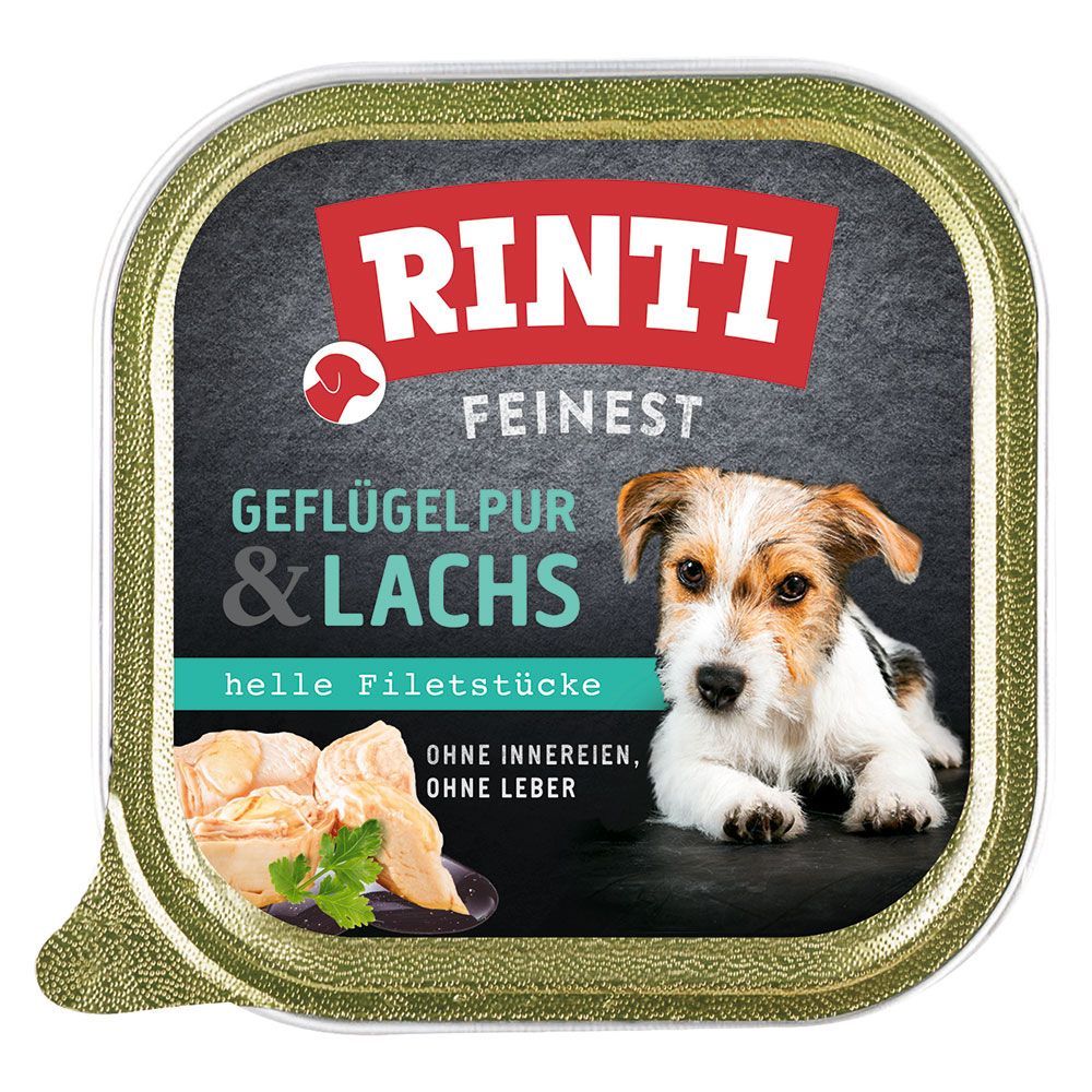 Ekonomipack: RINTI Finest 44 x 150 g - Fjäderfä & lax