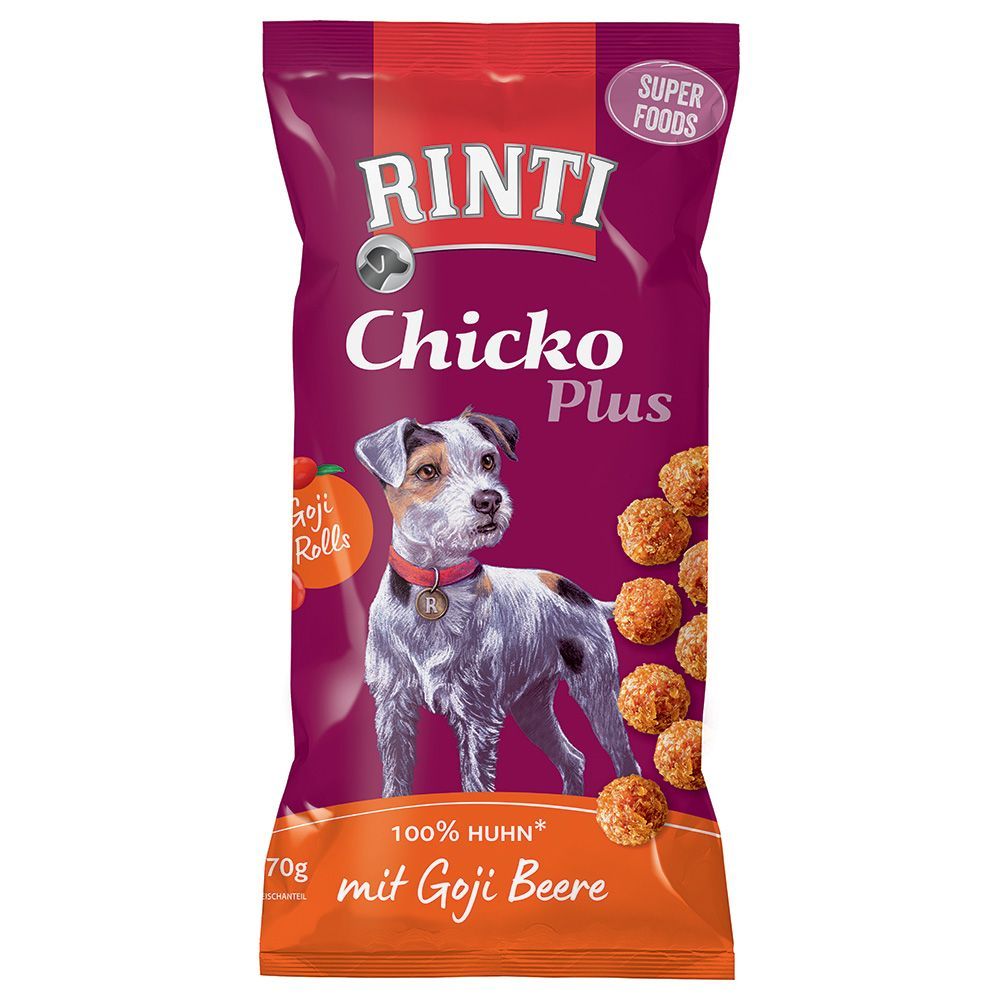 RINTI Chicko Plus Superfoods & Gojibär - 6 x 70 g