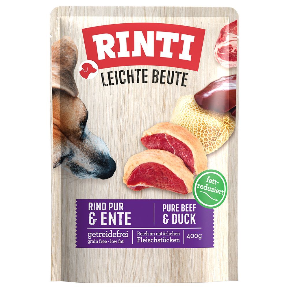 RINTI Leichte Beute 10 x 400 g - Rent nötkött & anka