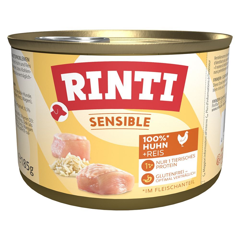 RINTI Sensible 6 x 185 g - Kyckling & ris