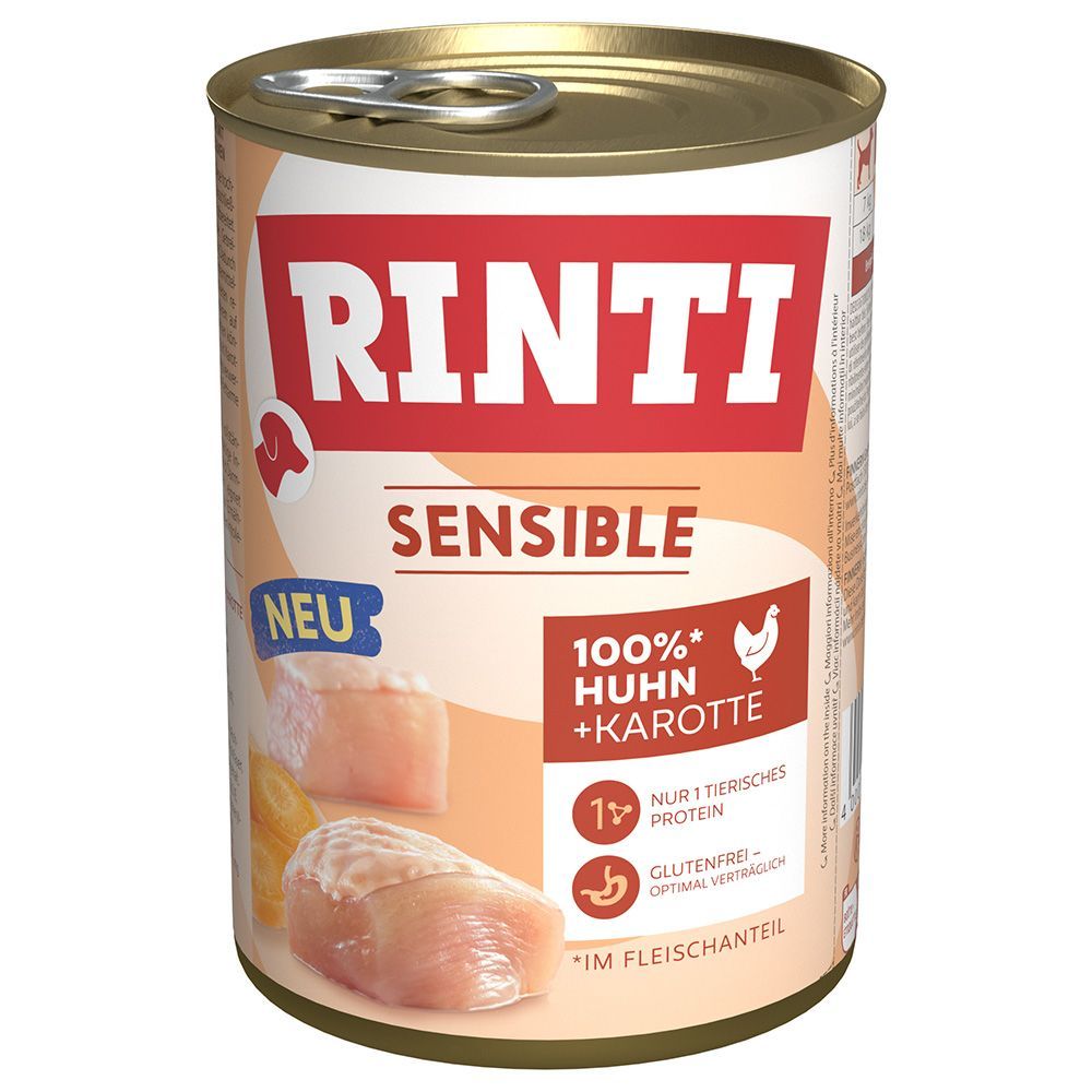 RINTI Sensible 6 x 400 g - Kyckling & morötter