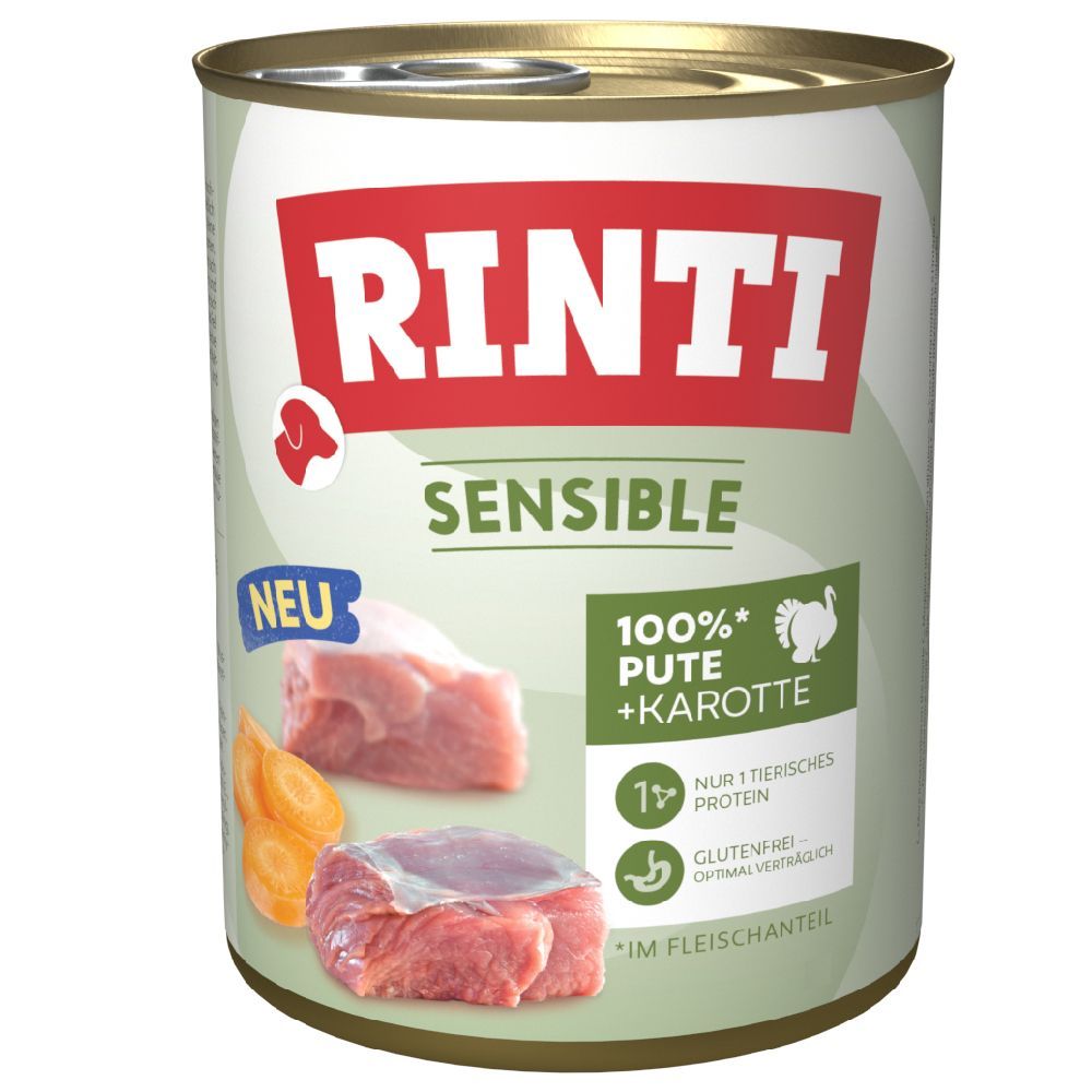 RINTI Sensible 6 x 800 g - Kalkon & morot