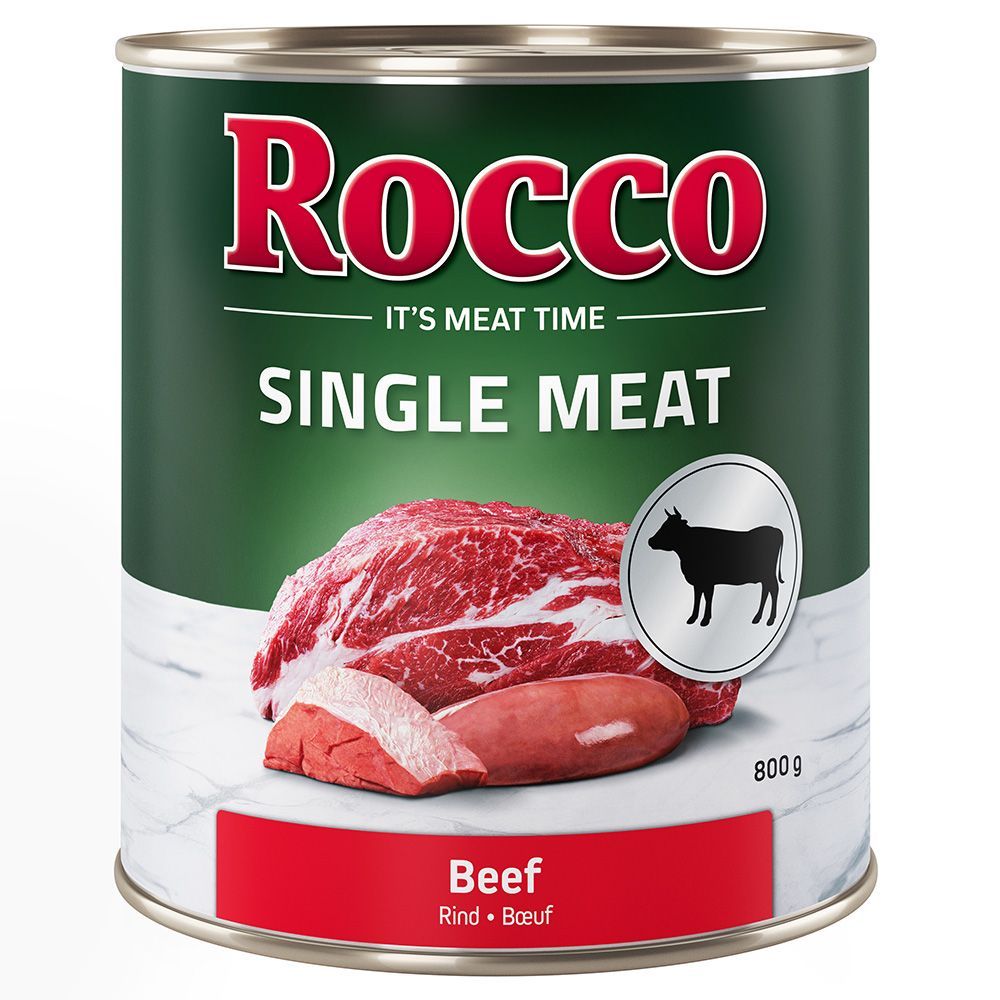 Ekonomipack: Rocco Single Meat 12 x 800 g - Nötkött