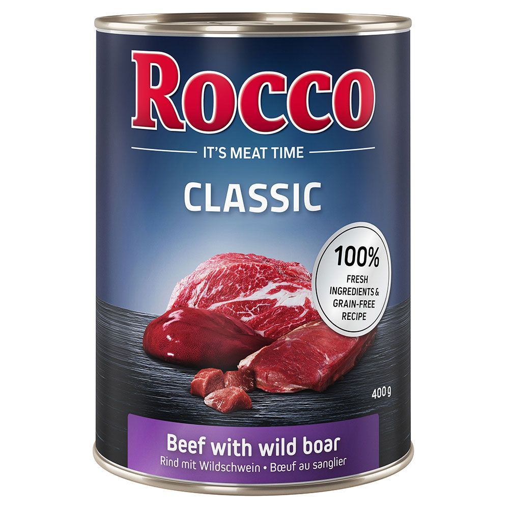 Rocco Classic 6 x 400 g - Nötkött & vildsvin