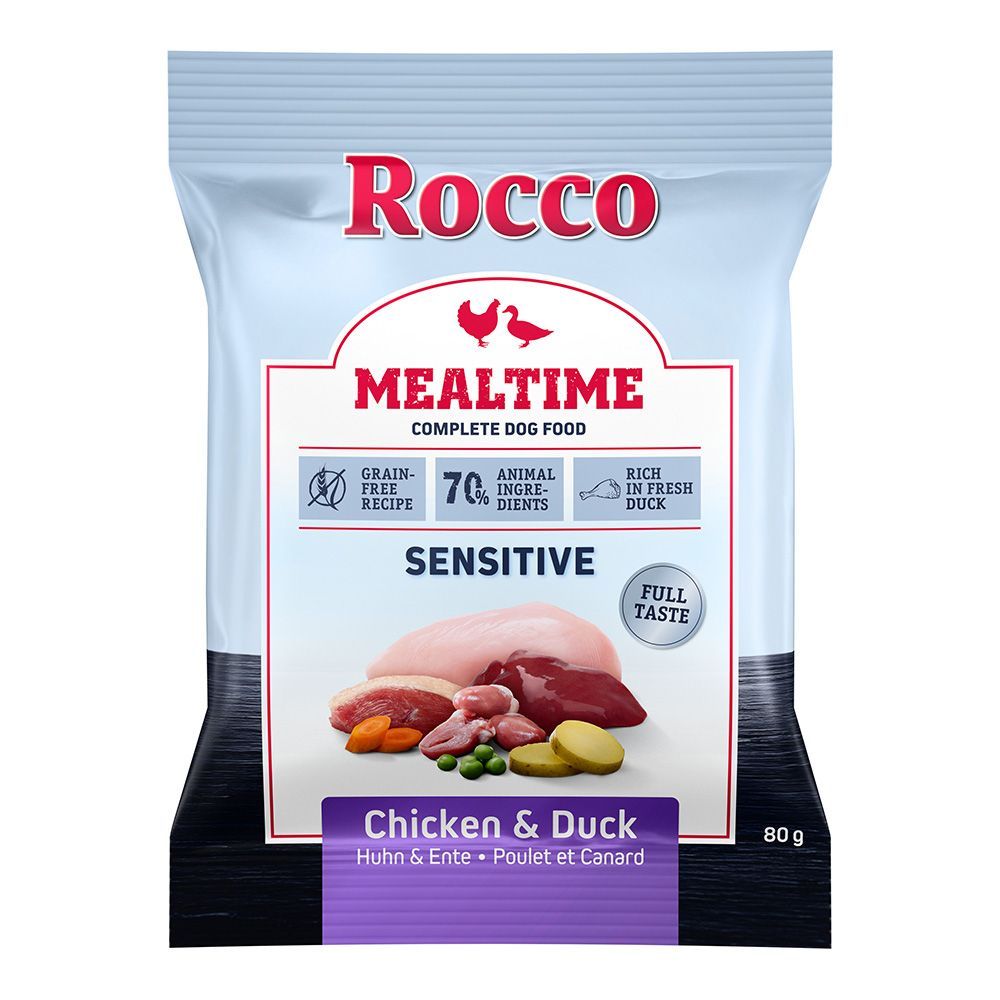 Rocco Mealtime Sensitive - Kyckling & Anka - 80 g