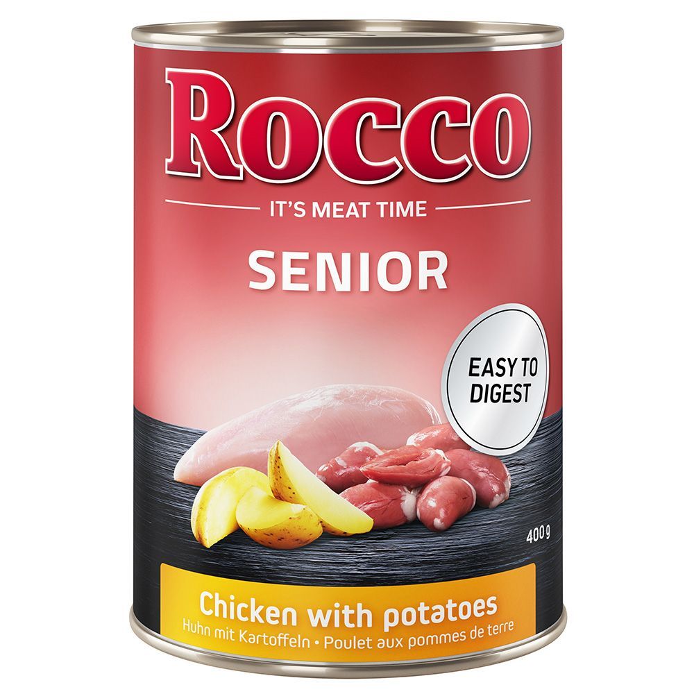 Rocco Senior 6 x 400 g - Kyckling med potatis