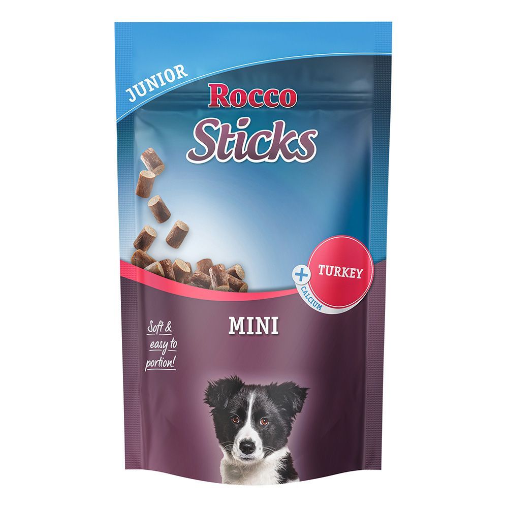 Rocco Sticks Mini - Junior: kalkon 70 g