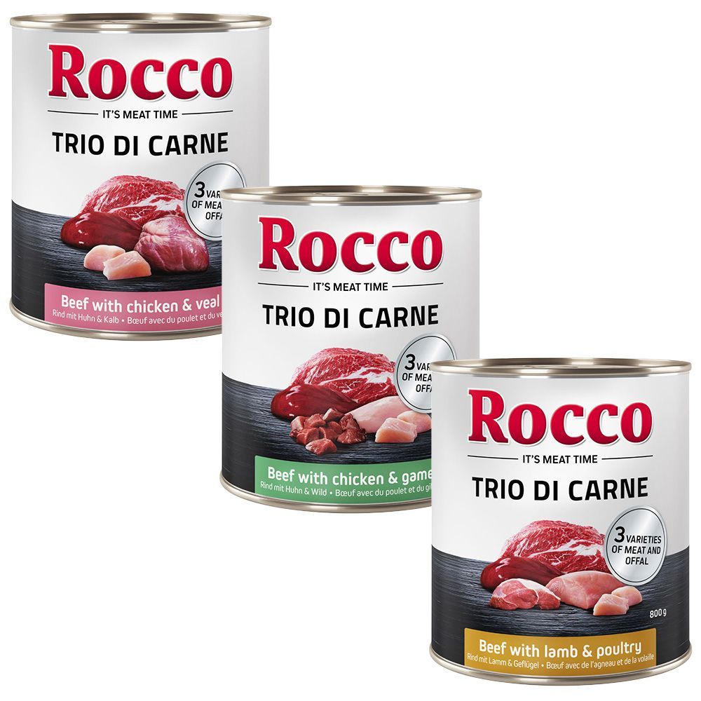 Rocco Trio di Carne 6 x 800 g  - Mix: 3 sorter