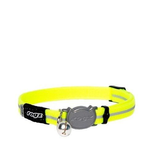 Rogz AlleyCat Halsband - Gul / 16.6-23 cm / 8 mm