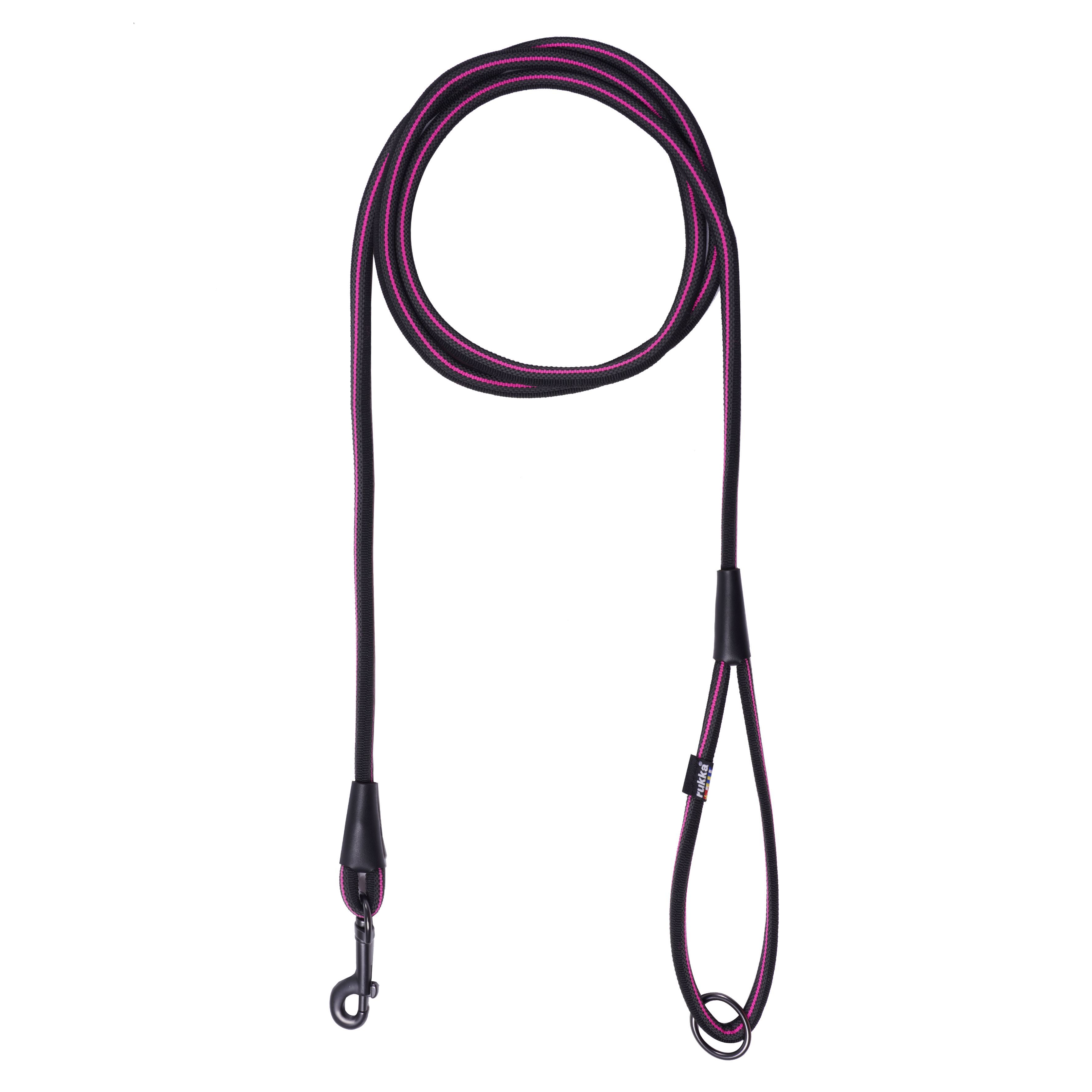 Rukka Grip Round Leash Koppel - Rosa  (S)