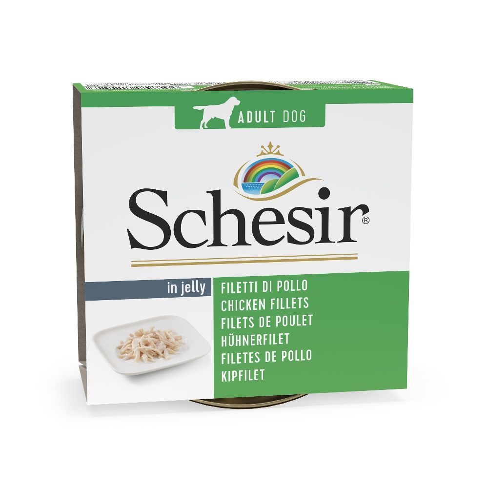 Ekonomipack: Schesir 12 x 150 g - Kyckling