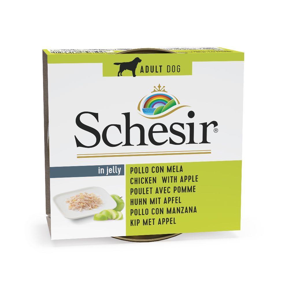 Ekonomipack: Schesir 12 x 150 g - Kyckling & äpple