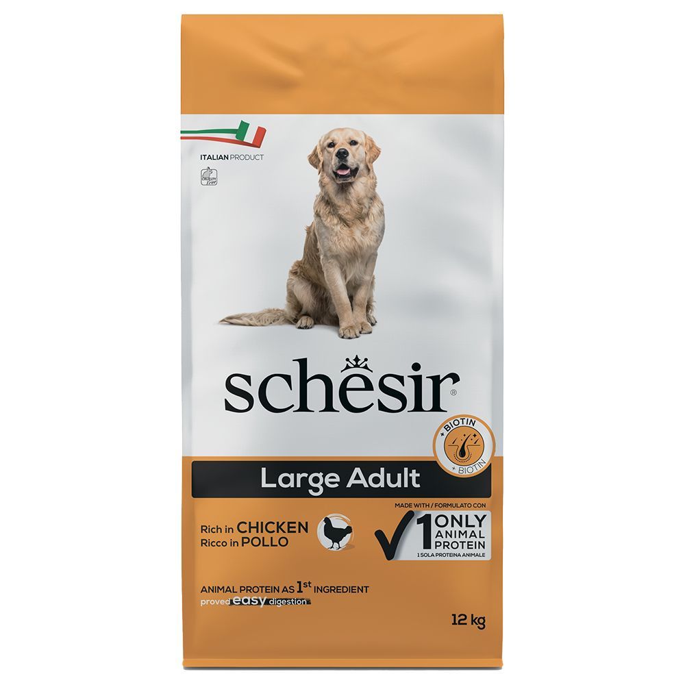 Schesir Dog Large Adult med kyckling - 12 kg