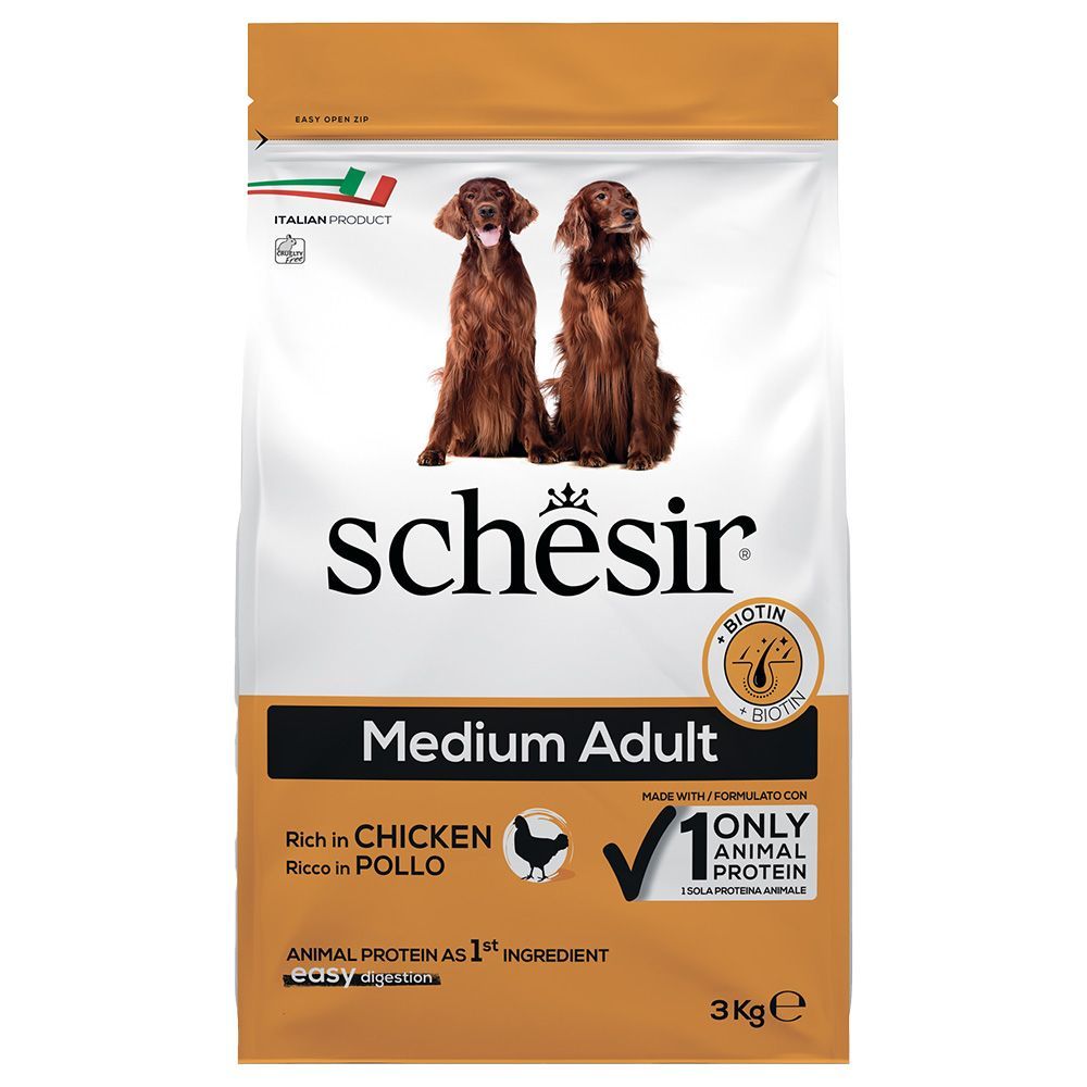 Schesir Dog Medium Adult med kyckling - 3 kg
