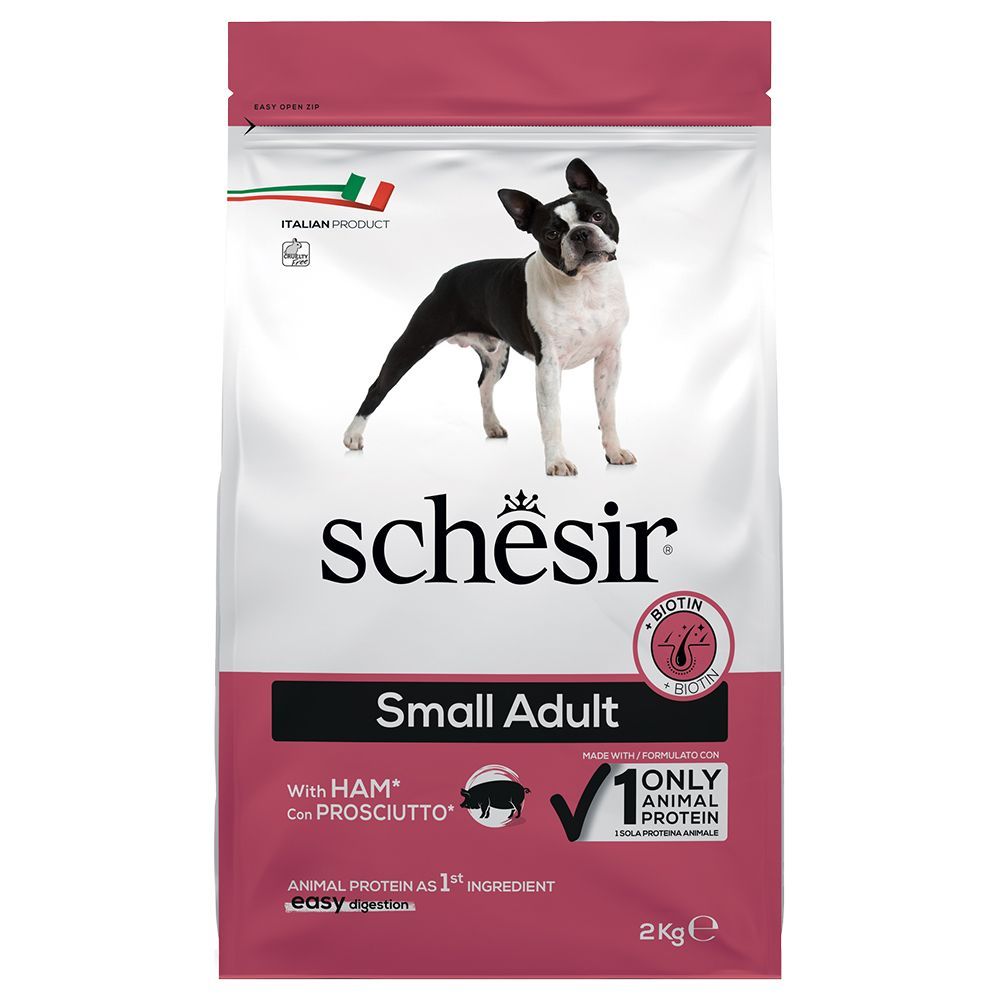 Schesir Dog Small Adult med skinka - 2 kg