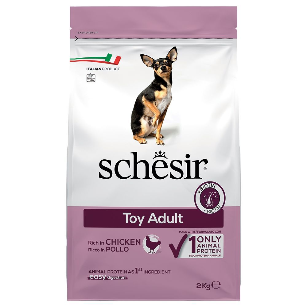 Schesir Dog Toy Adult med kyckling - 2 kg
