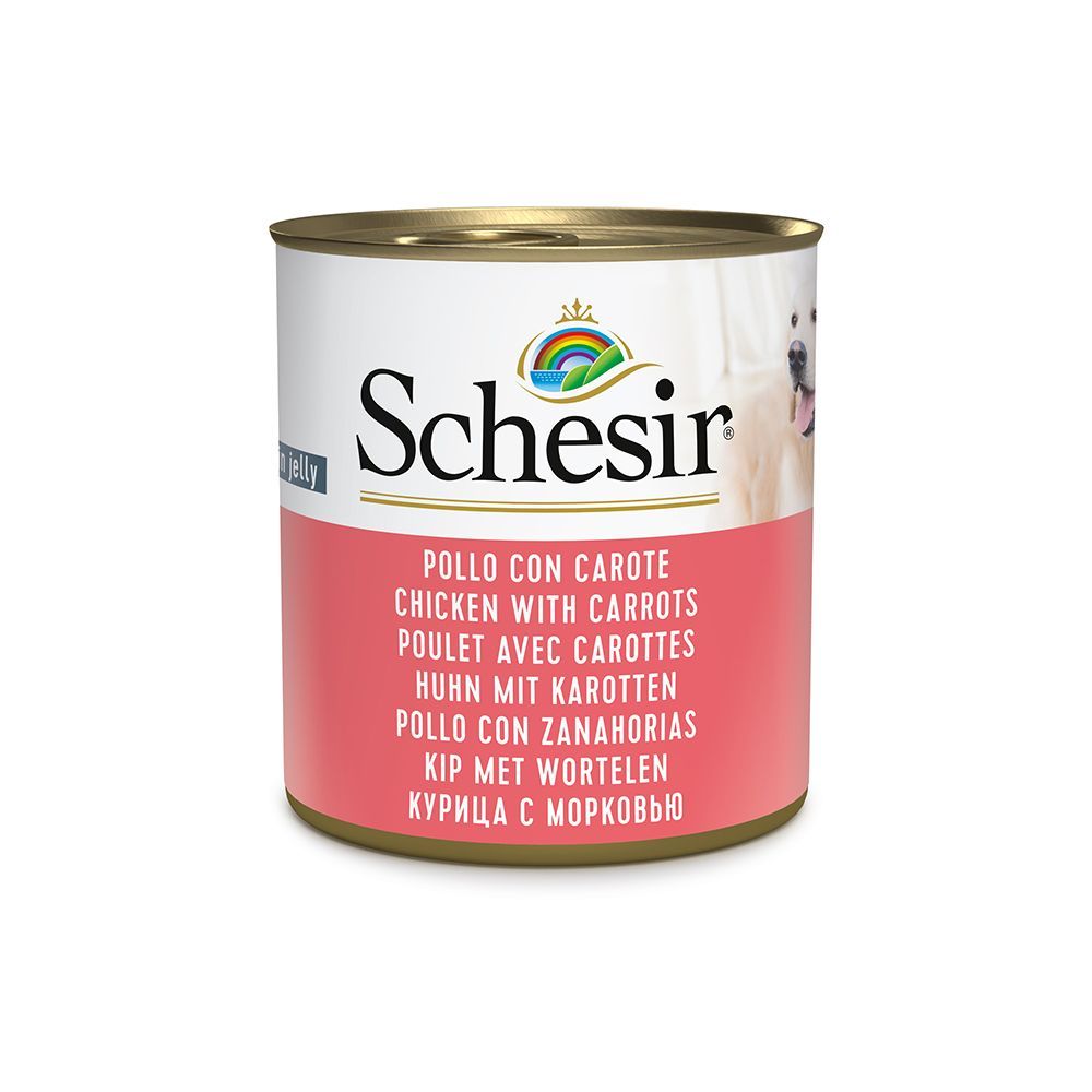 Schesir våtfoder 6 x 285 g  - Kyckling & morötter