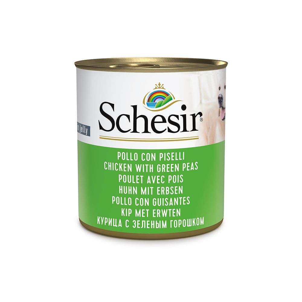 Schesir våtfoder 6 x 285 g  - Kyckling & ärtor