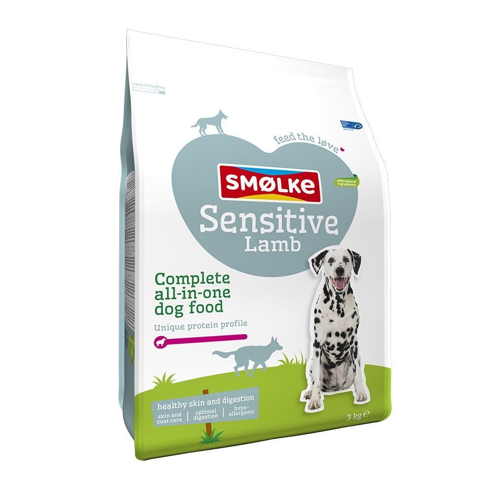 Smølke Dog Sensitive med lamm - 3 kg