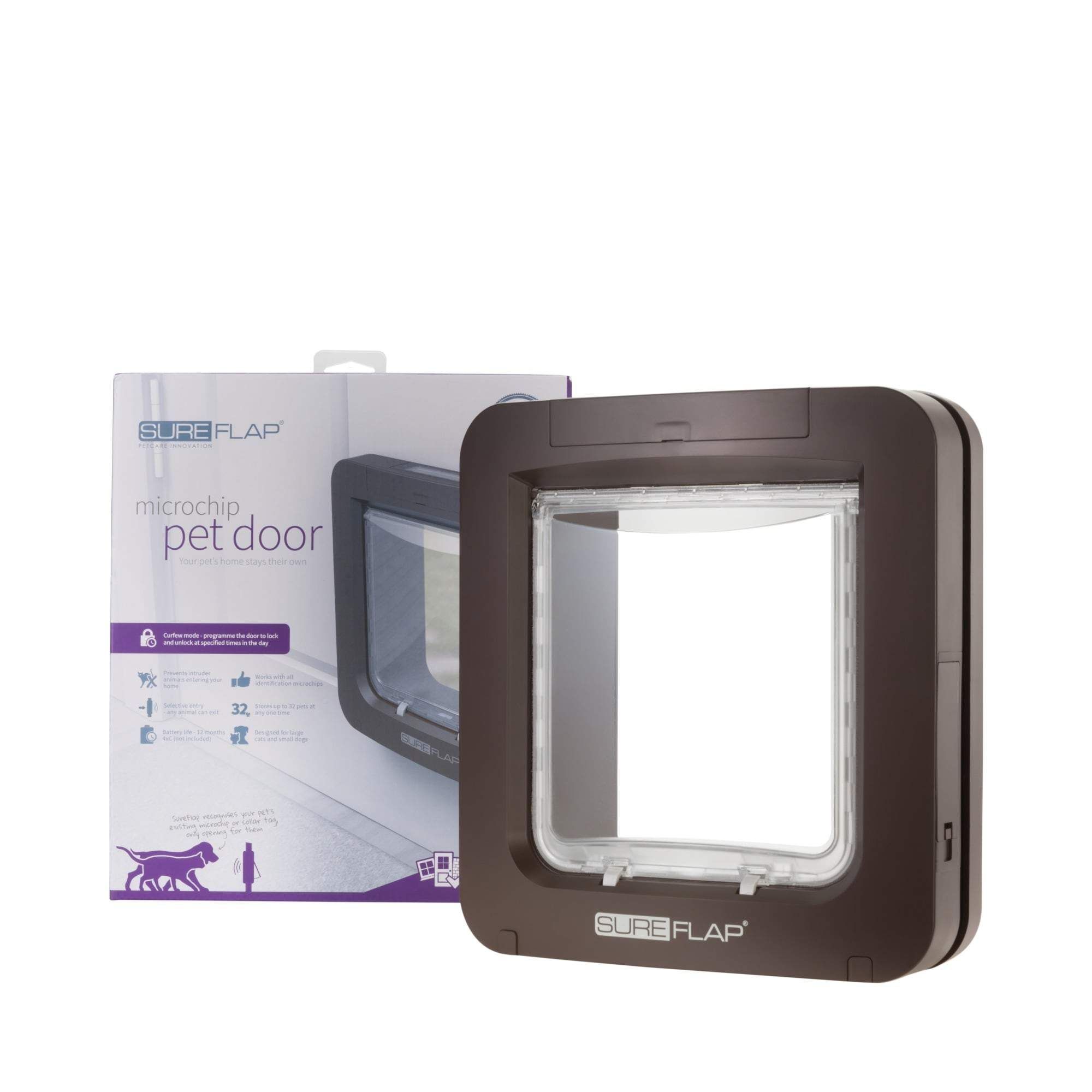 SureFlap Husdjurslucka med Microchip - Brun