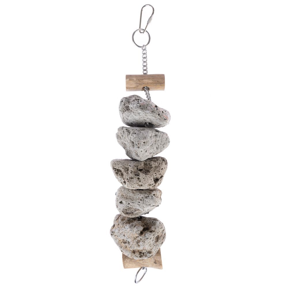 TIAKI fågelleksak stenblock - ca Ø 6 x L 30 cm