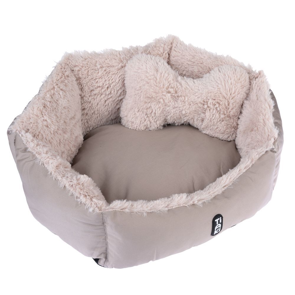 TIAKI Fluffy Bone myssäng - L 60 x B 50 x H 22 cm