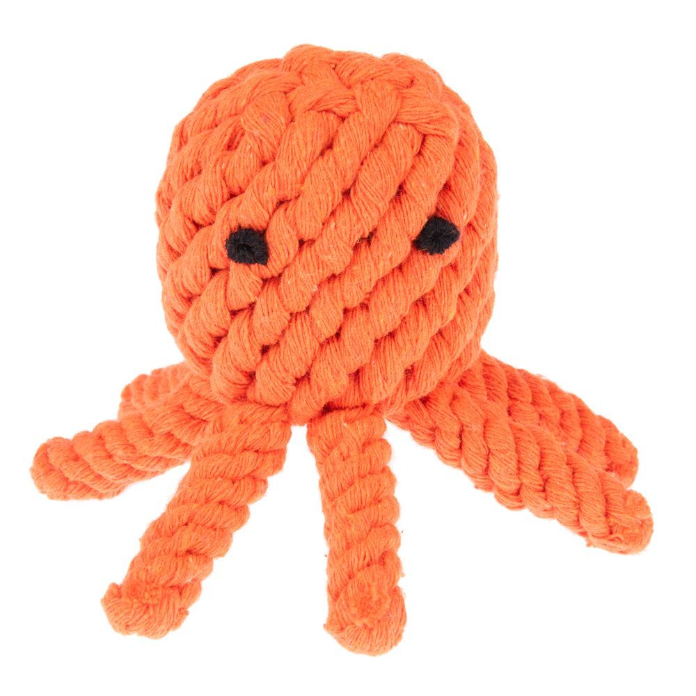 TIAKI Oktopus hundleksak - ca Ø 12 x H 7 cm